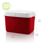 Nevera-familiar-plastica-portatil-insulada-42-litros-rojo-material-recuperado
