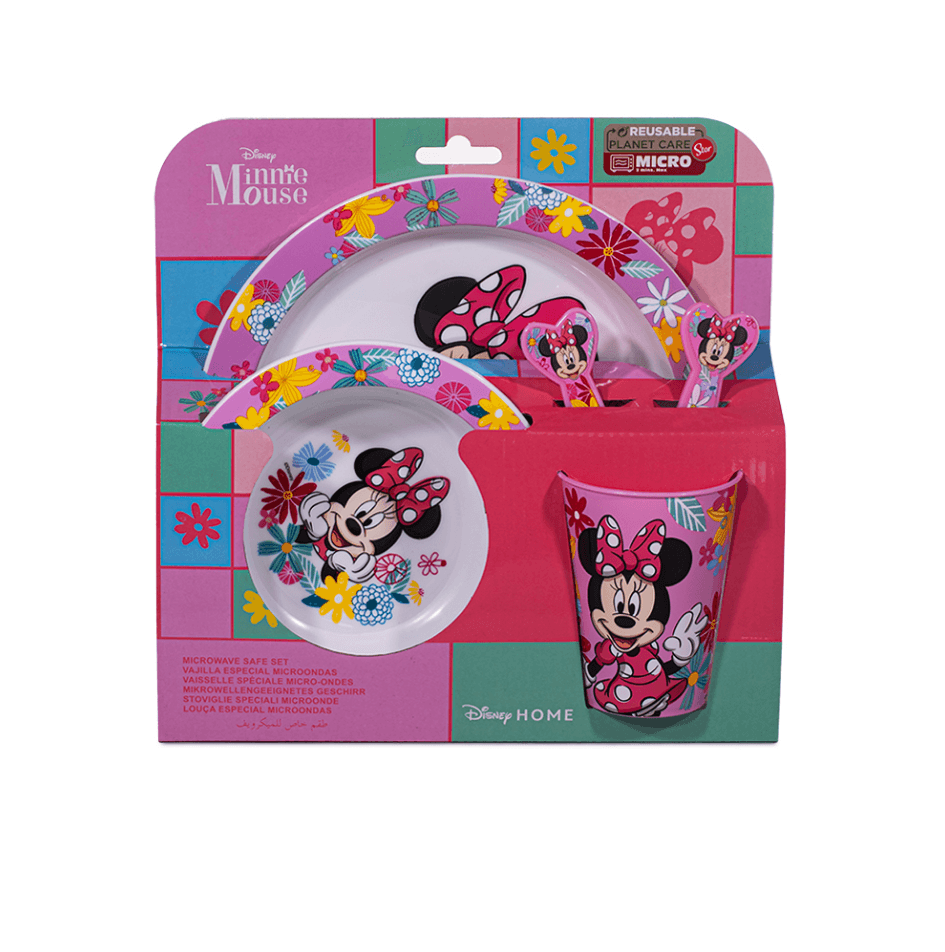 Set de Vajilla Disney Minnie Mouse Polipropileno 