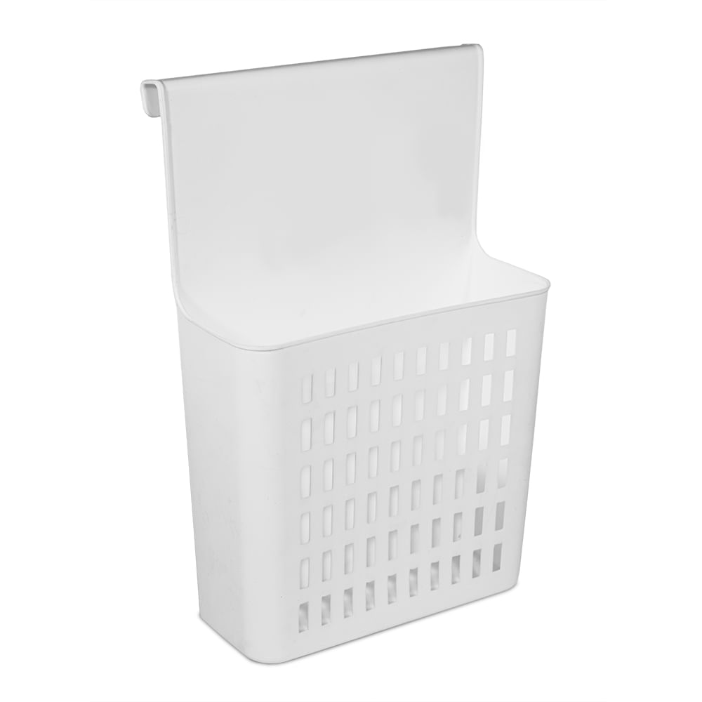 ELLY DECOR - Cesta de lavandería ovalada de plástico de ratán de 7.9  galones, cesta de lavandería con asas recortadas, papelera de lavado