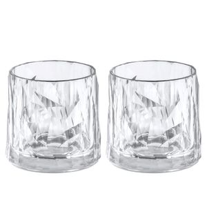 Set X 2 Vasos Bajos Policarbonato de 250 Ml