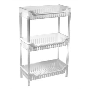 Organizador De Cocina 3 Estantes Blanco