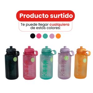 Botella Pp Tapa Rosca Keep 1L Surtida