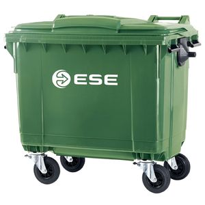 Contenedor Con 4 Ruedas 660Lt verde