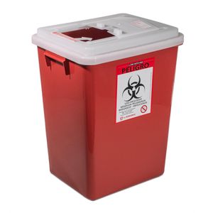 Recipiente Para Residuos Cortopunzantes 44Lt Rojo