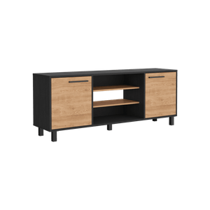 Mesa Para Tv Wesley, Wengue y Miel, con Espacio Para Televisor de 65 Pulgadas ZF