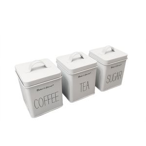 Set X 3 Envases Decorativos Metalicos