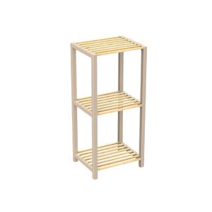 Estanteria Con Entrepaño En Madera De 3 Niveles Pequeña Beige