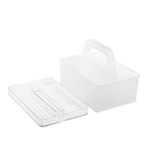 Caja Organizadora Con Manija  White