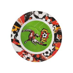 Plato Pando Redondo De Melamina Fútbol