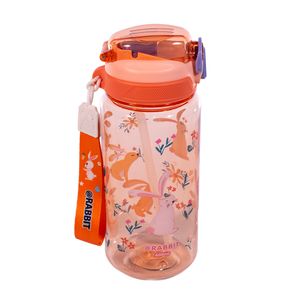 Botella Con Pitillo Colores 600Ml