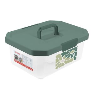 Caja Organizadora Estrabox con Manija 11L Madres 2025 Verde