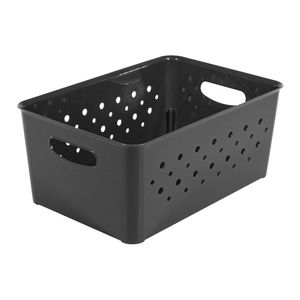 Caja Decorativa Circulos 5,2L Grafito